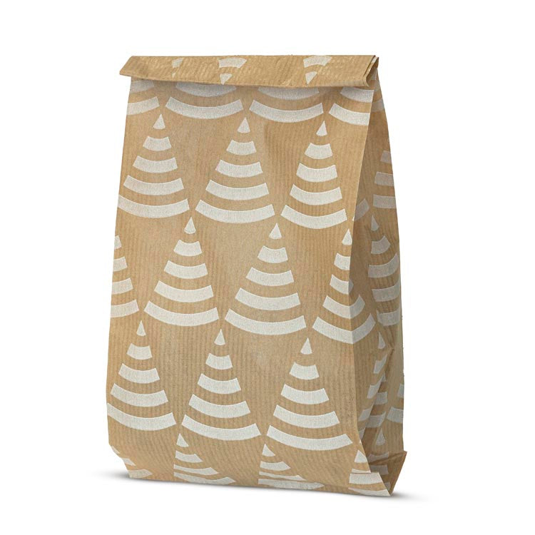 Weihnachtspapiertüten 120x210mm Weihnachtsbäume 50St.