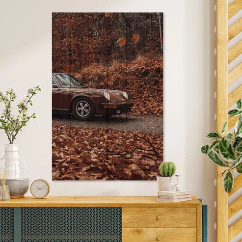 Wanddeko Holz - Field Brown