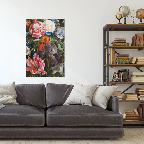 Wanddeko Holz - Flower Painting