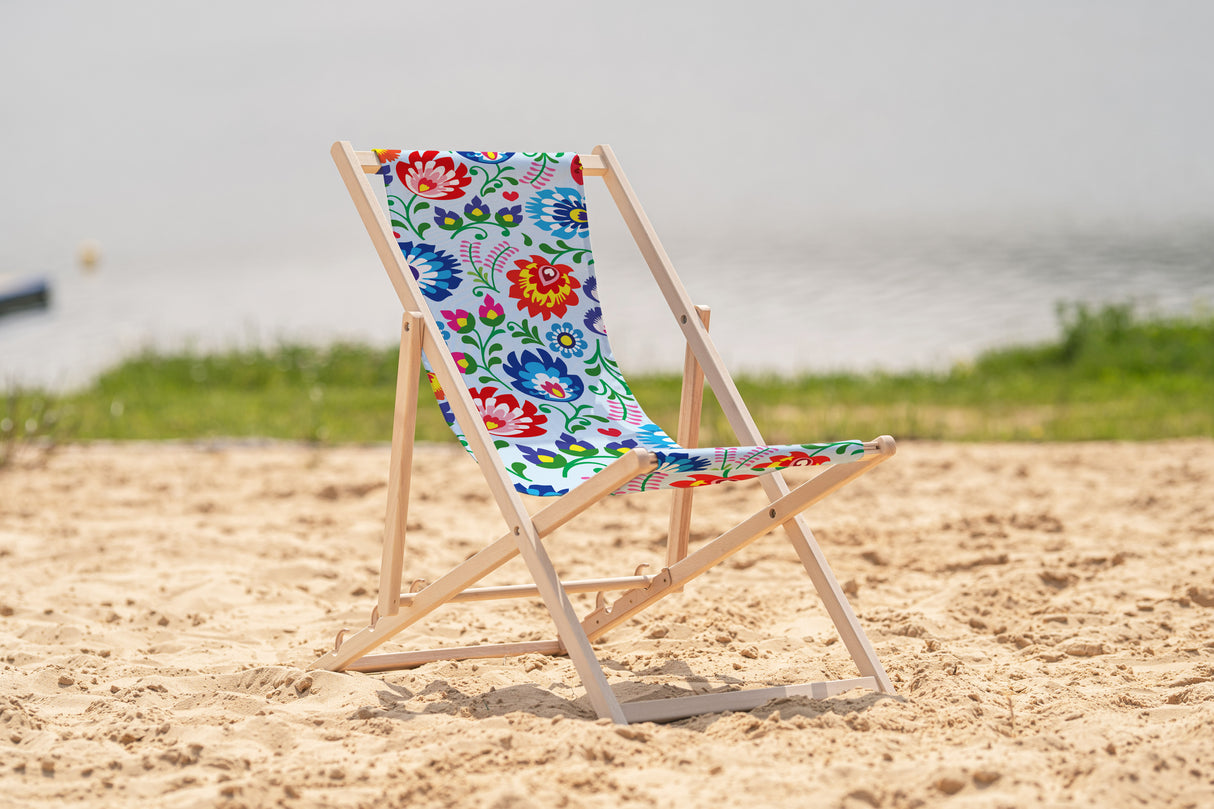 Holz-Liegestühle Gelbe Blasen