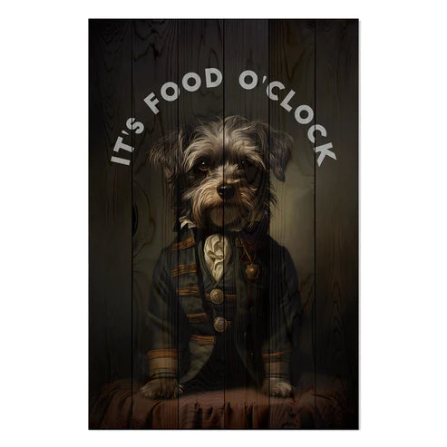Wanddeko Holz - Food O'clock