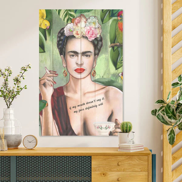 Wanddeko Holz - Frida