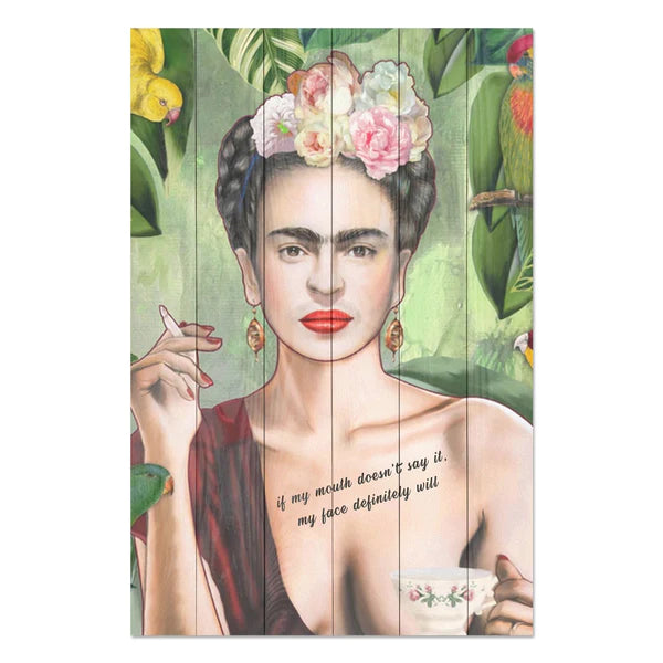 Wanddeko Holz - Frida