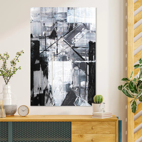 Wanddeko Holz - Geometric Shapes