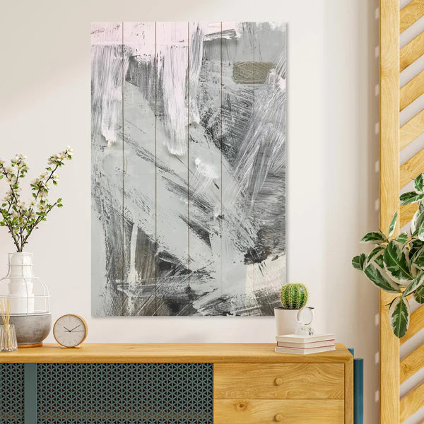 Wanddeko Holz - Gray Streaks