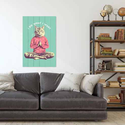 Wanddeko Holz - I do what I want