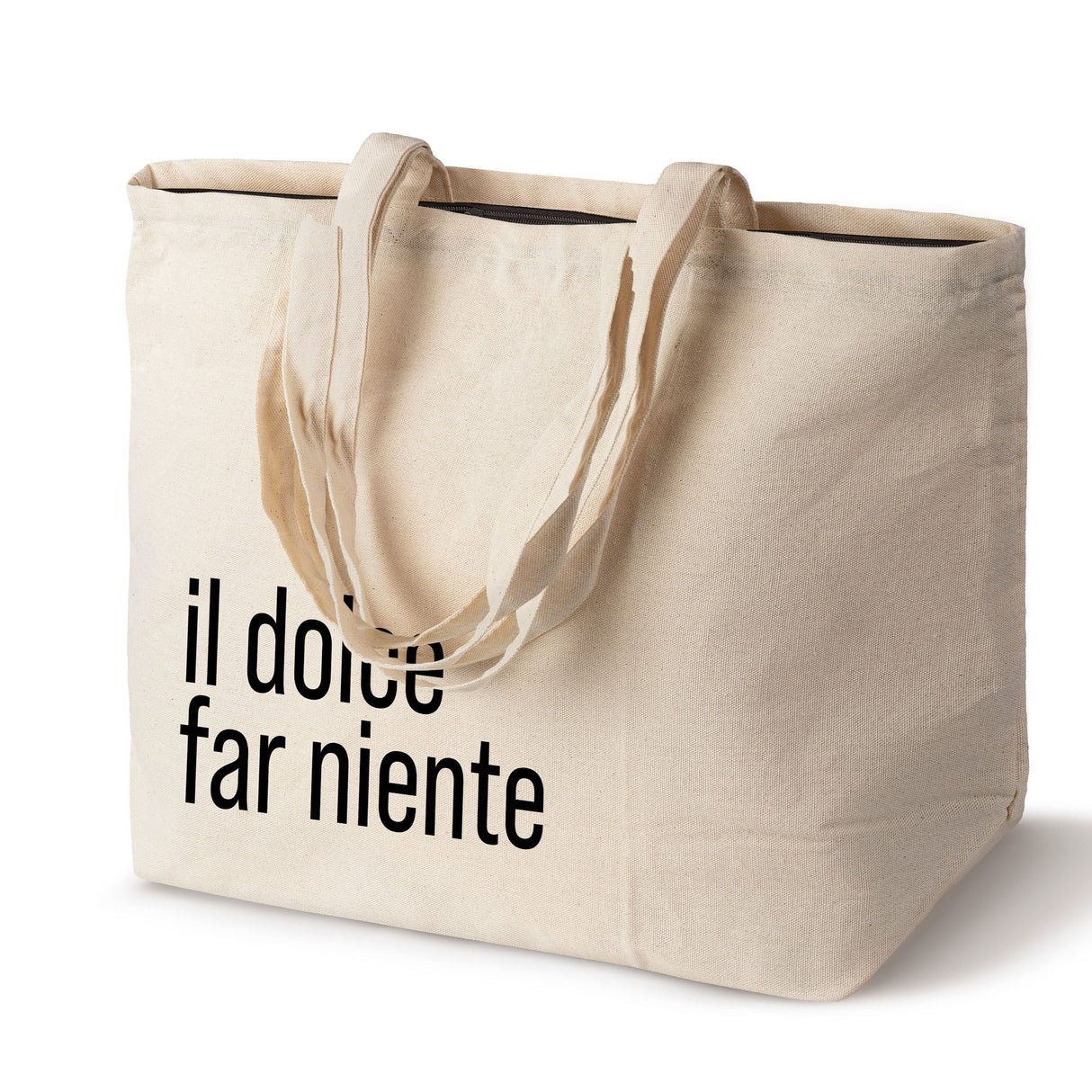 Baumwolltasche mit Reißverschluss DOLCE FAR NIENTE