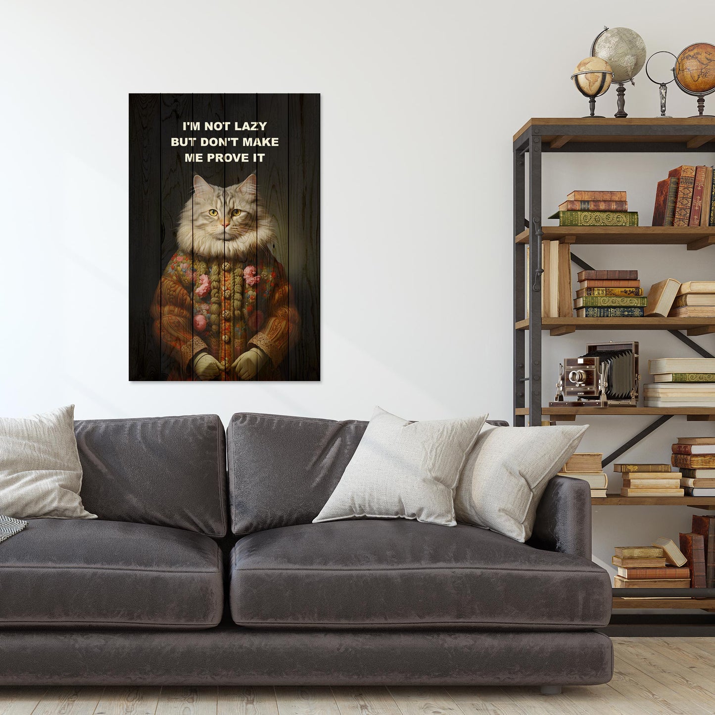 Wanddeko Holz - I'm not lazy but don't make me prove it