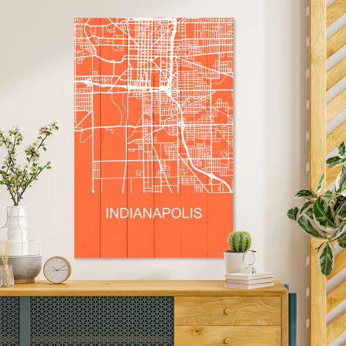 Wanddeko Holz - Indianapolis