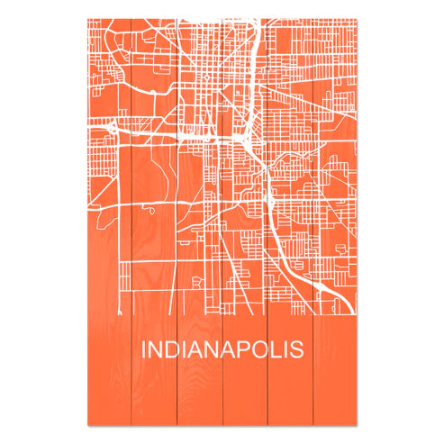 Wanddeko Holz - Indianapolis