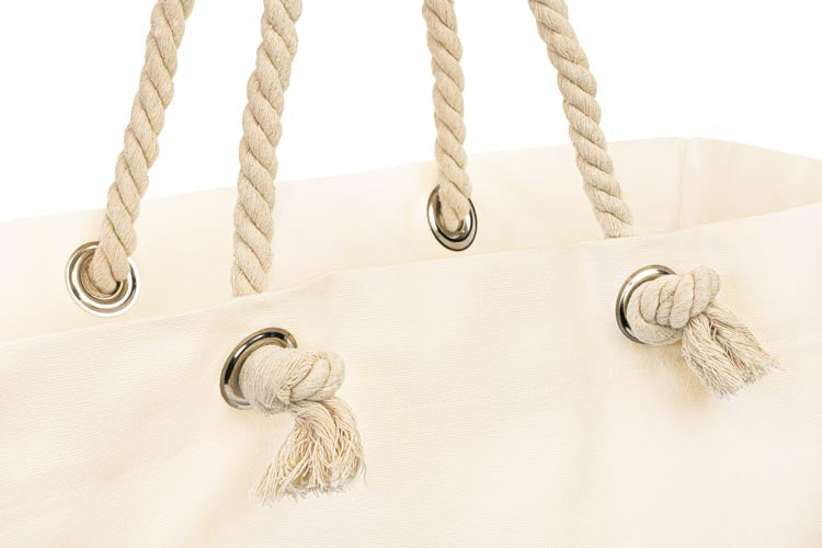 Strandtasche ECRU 42x15x15x38cm Griff: 70 cm