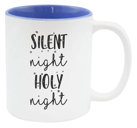 Weihnachtstasse - Blau Silent Night