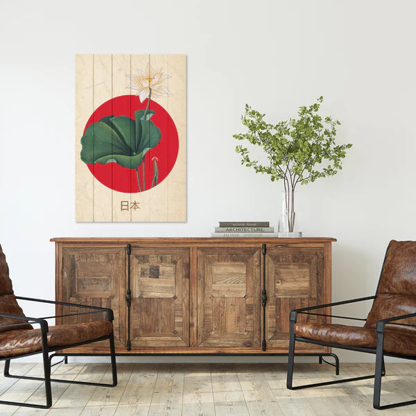 Wanddeko Holz - Japanese Collage