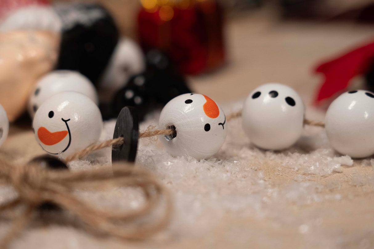 DIY Weihnachtsbaum-Schneemänner