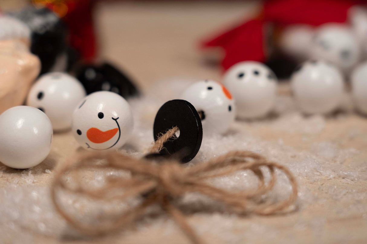 DIY Weihnachtsbaum-Schneemänner