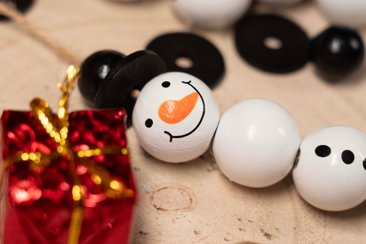 DIY Weihnachtsbaum-Schneemänner