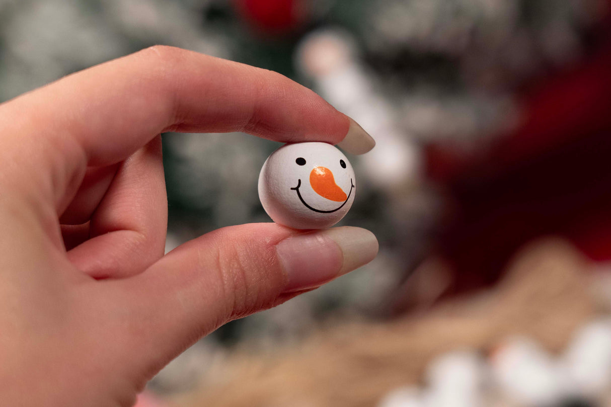 DIY Weihnachtsbaum-Schneemänner