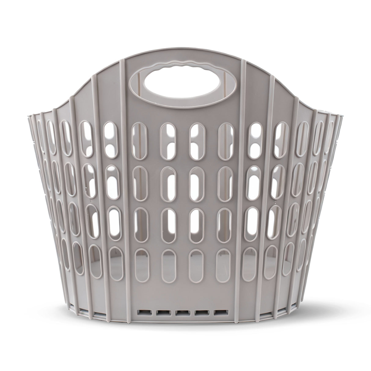 Faltbarer Wäschekorb aus Kunststoff mit Griffen