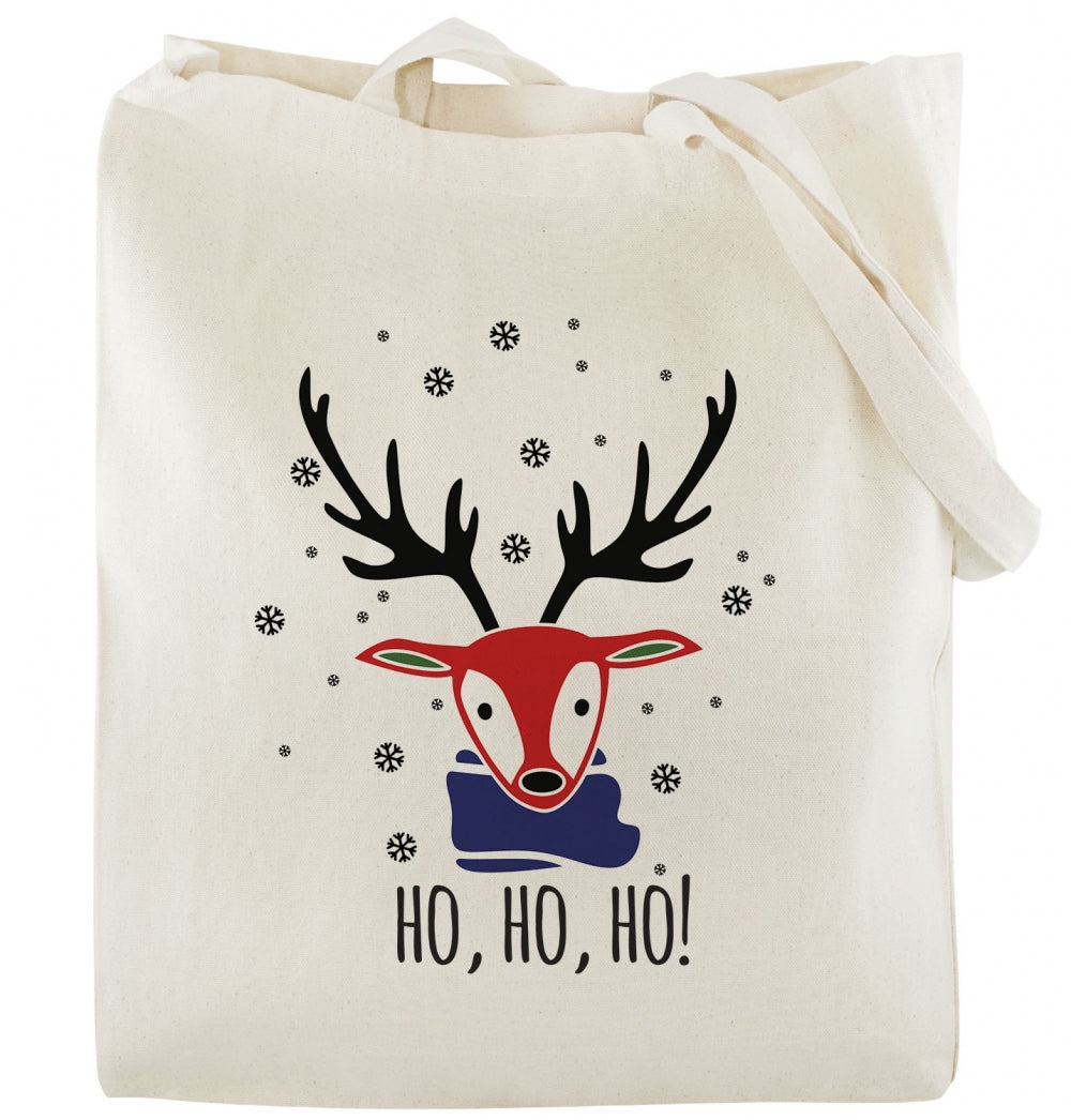 Weihnachts-Baumwolltasche HO HO HO!