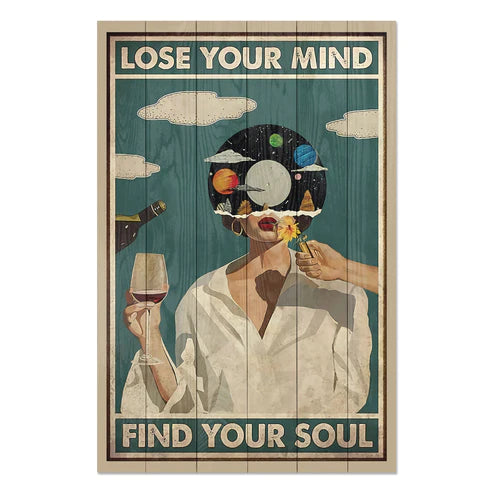 Wanddeko Holz - Lose your Mind