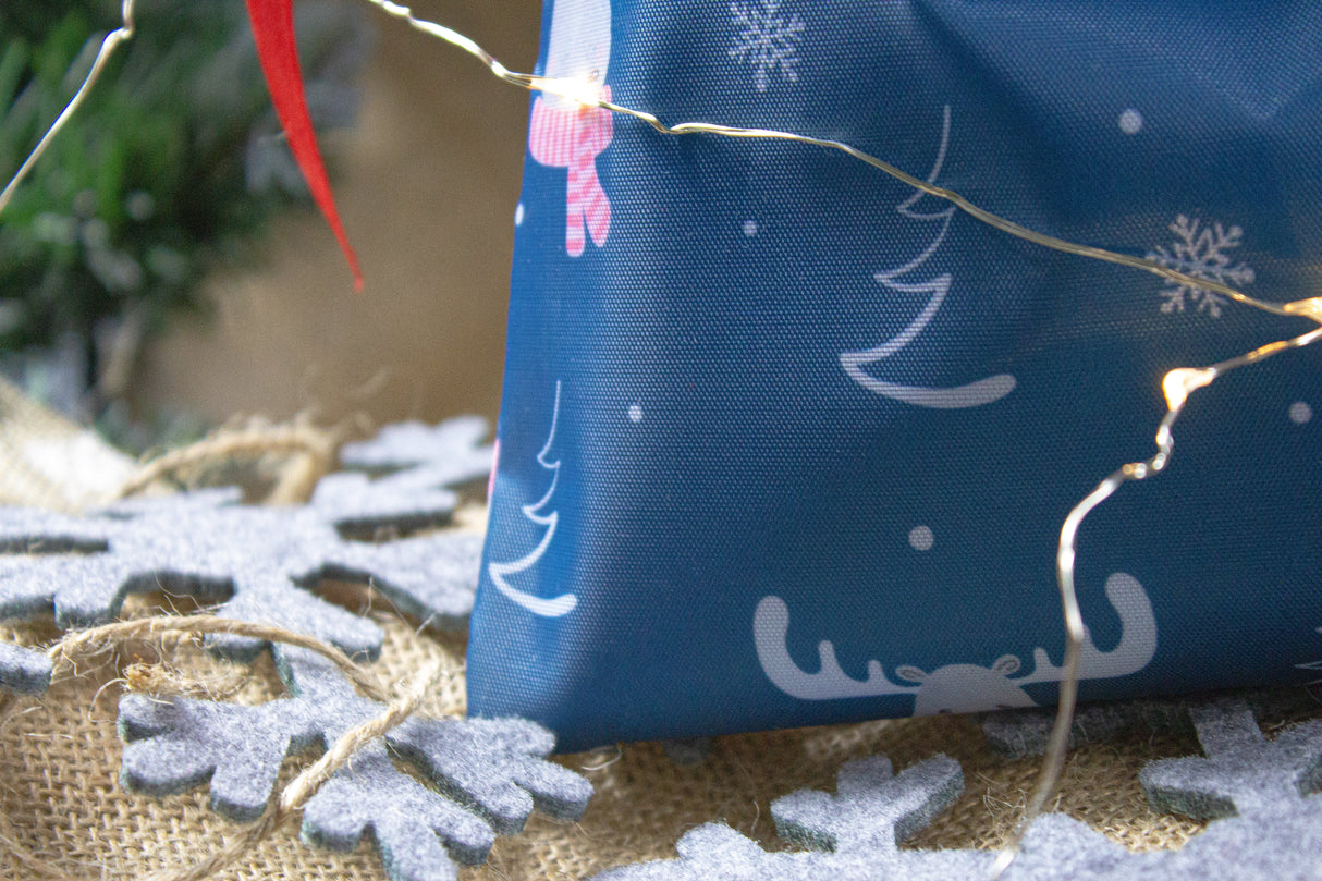 Polyestertasche 200x250mm Rentier blau