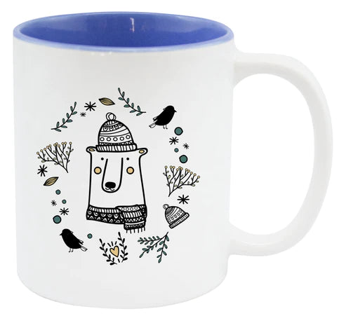 Weihnachtsbecher - blauer BÄR