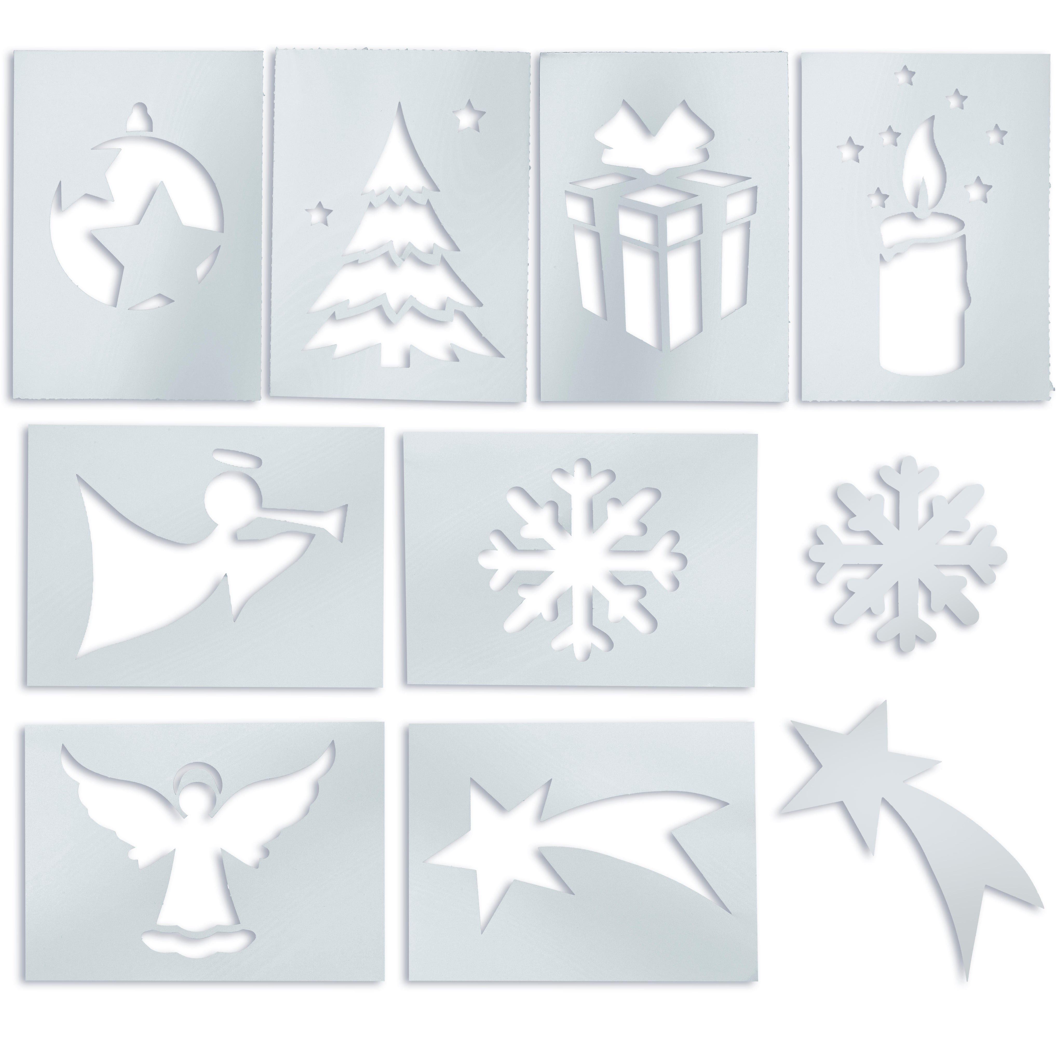 Weihnachtsschnee-Vorlagenset