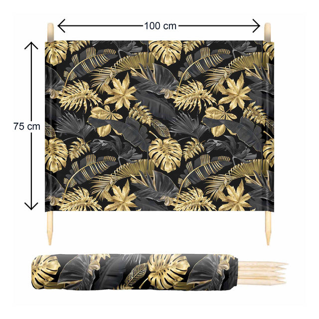 Windschutz am Strand Blattgold