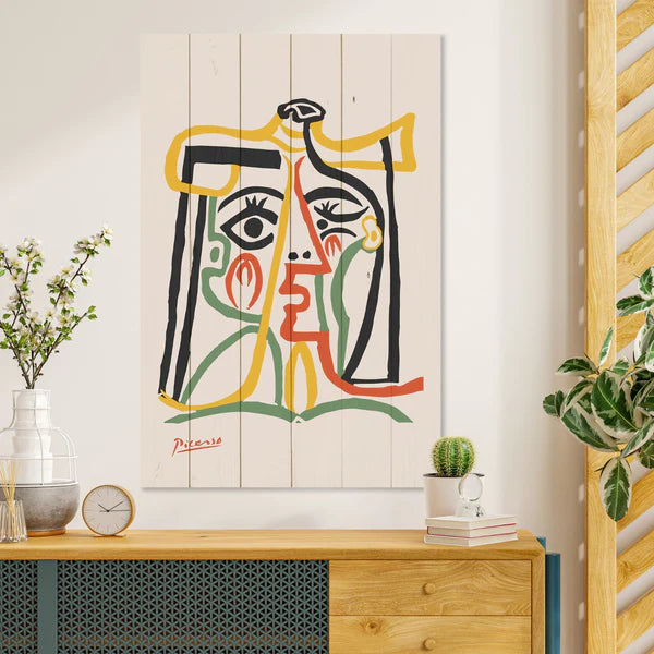 Wanddeko Holz - Picasso Abstract 3