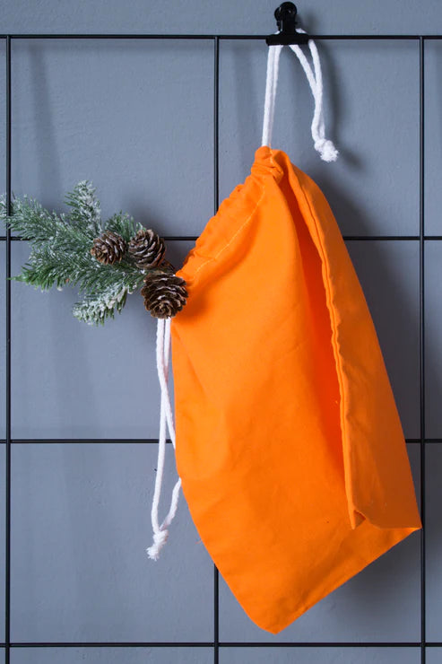 Baumwollsack orange 100x150 mm
