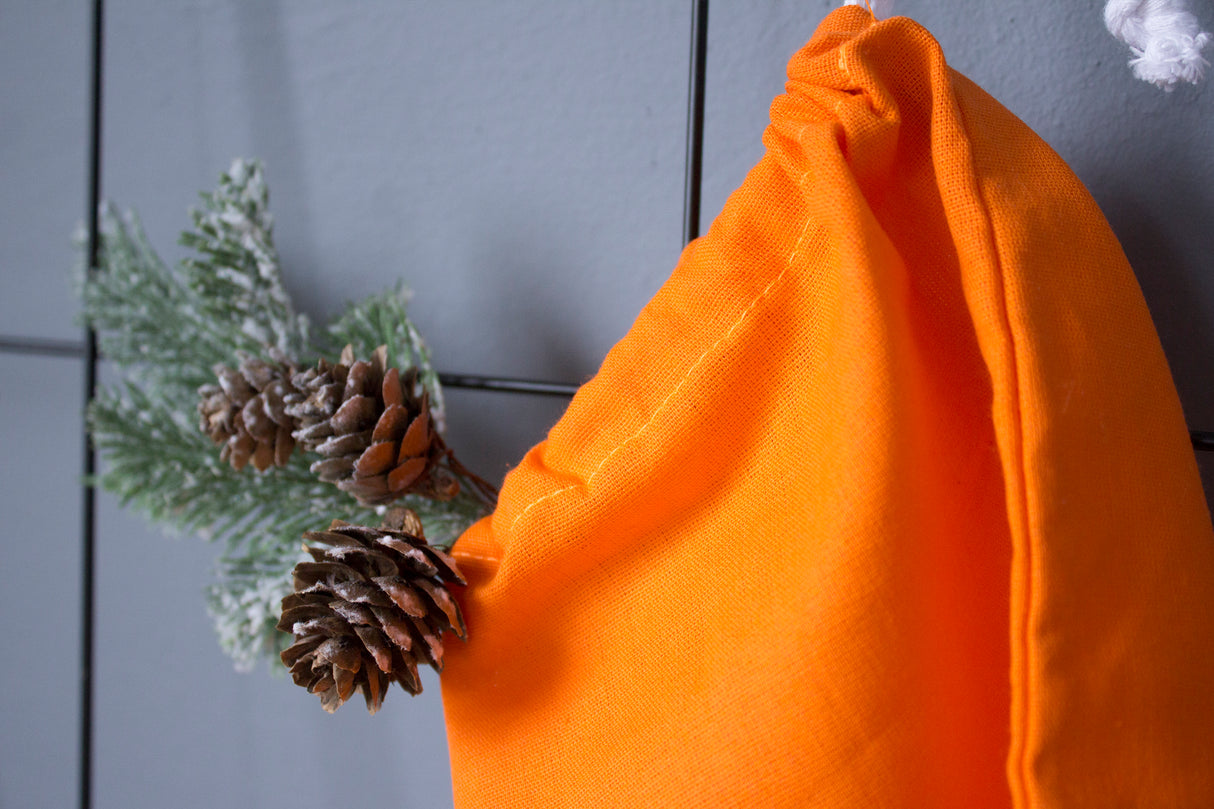 Baumwollsack Orange 150x200 mm
