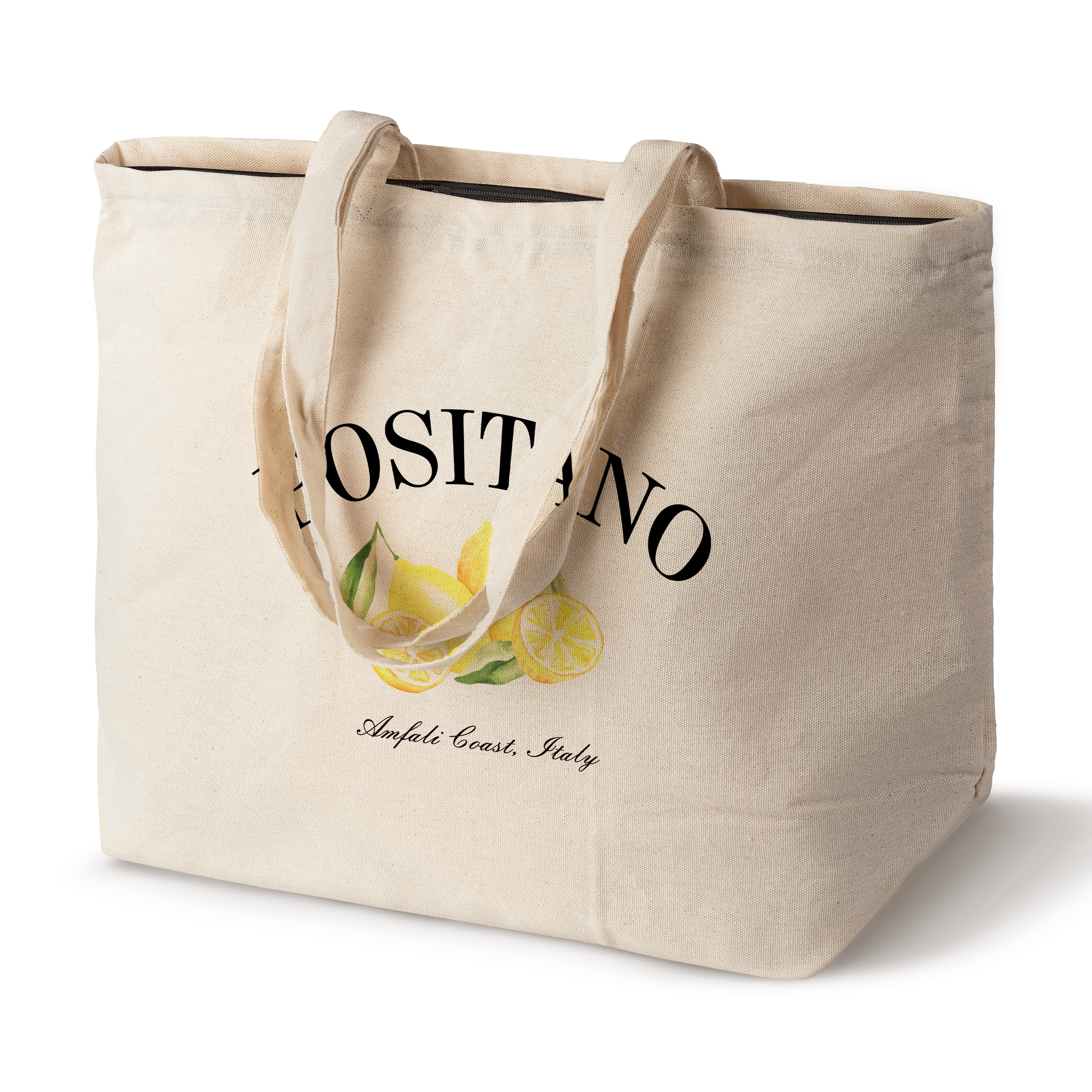 Baumwolltasche mit Reißverschluss POSITANO