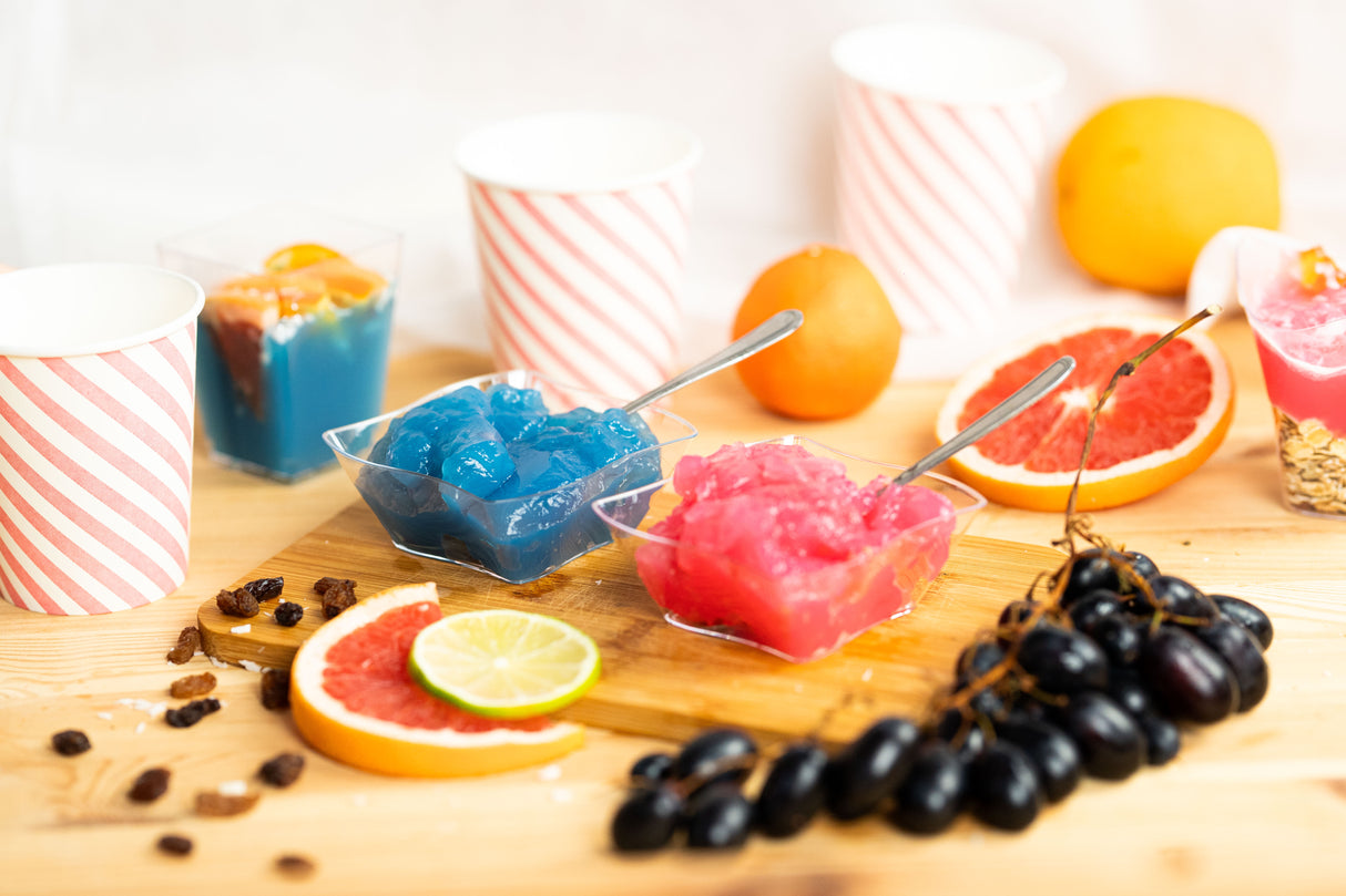 24 Stück Desserttassen 150ml Wiederverwendbare Dessertgläser Plastik