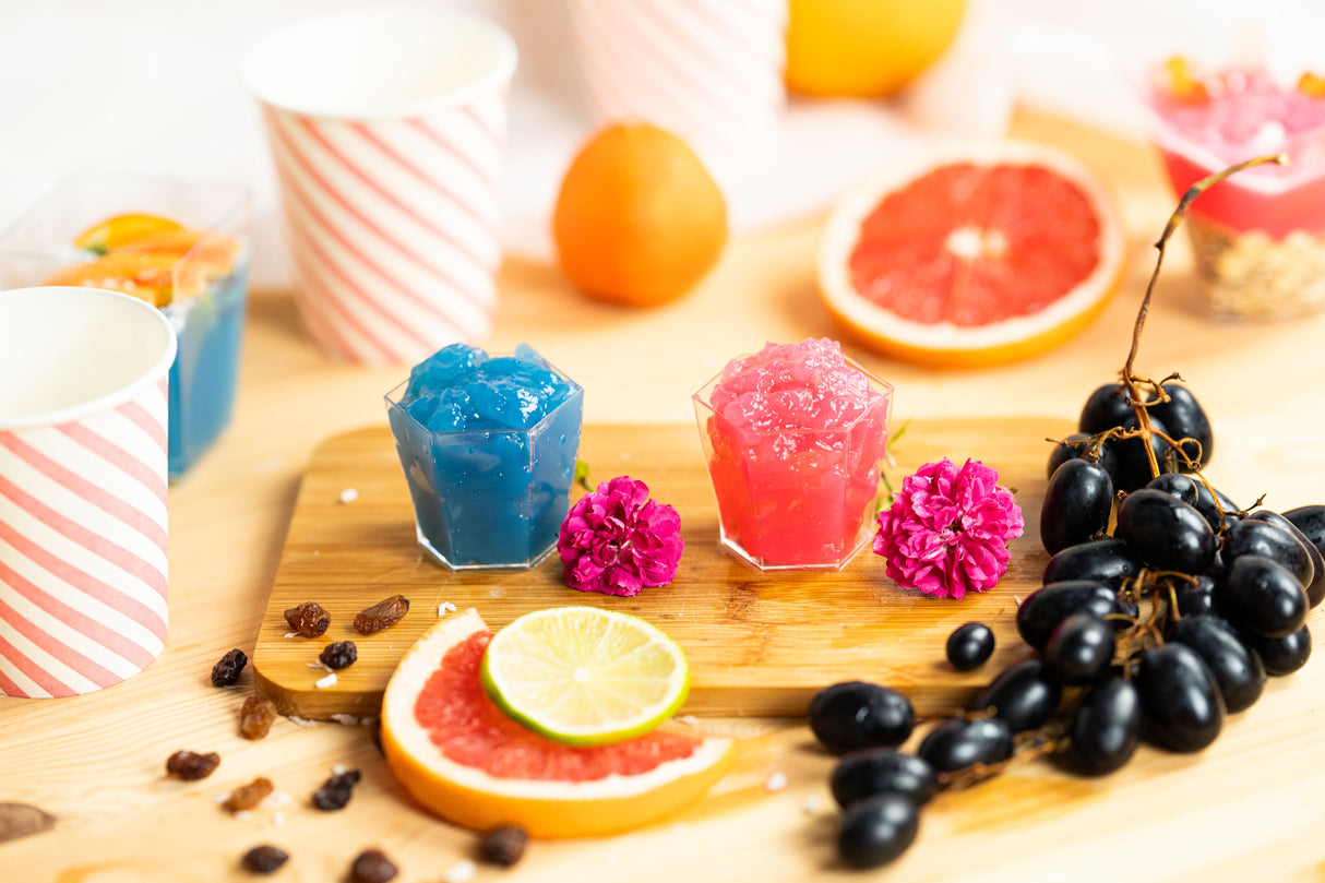 24 Stück Desserttassen 60ml Wiederverwendbare Dessertgläser Plastik