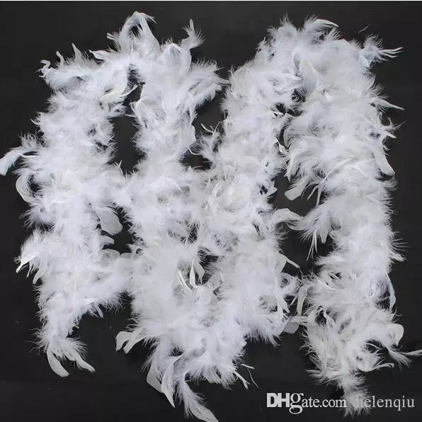 Engelsfederkette WEISS 1,8m