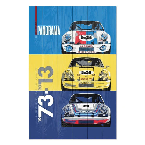 Wanddeko Holz - Rally Cars