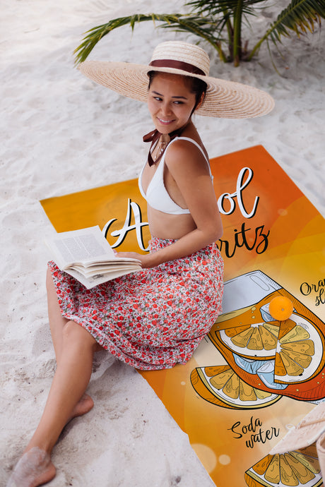 Handtuch aus Mikrofaser APEROL SPRITZ 80x150 cm