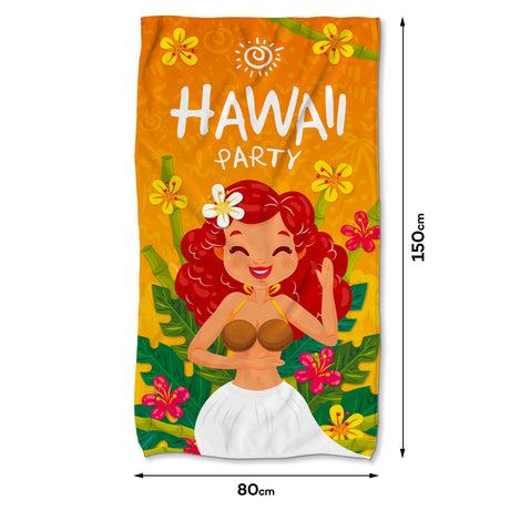Handtuch aus Mikrofaser HAWAII PARTY 80x150 cm