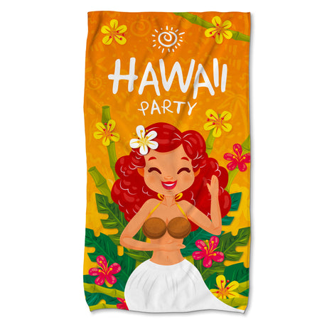 Handtuch aus Mikrofaser HAWAII PARTY 80x150 cm
