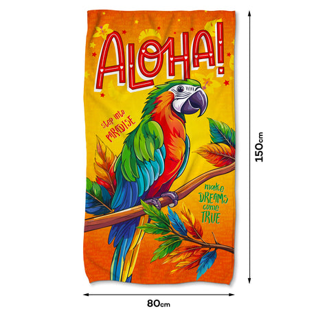 Handtuch aus Mikrofaser ALOHA 80x150 cm