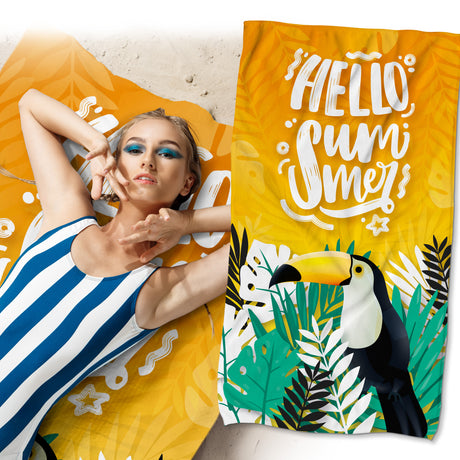Handtuch aus Mikrofaser Hello Summer 80x150 cm