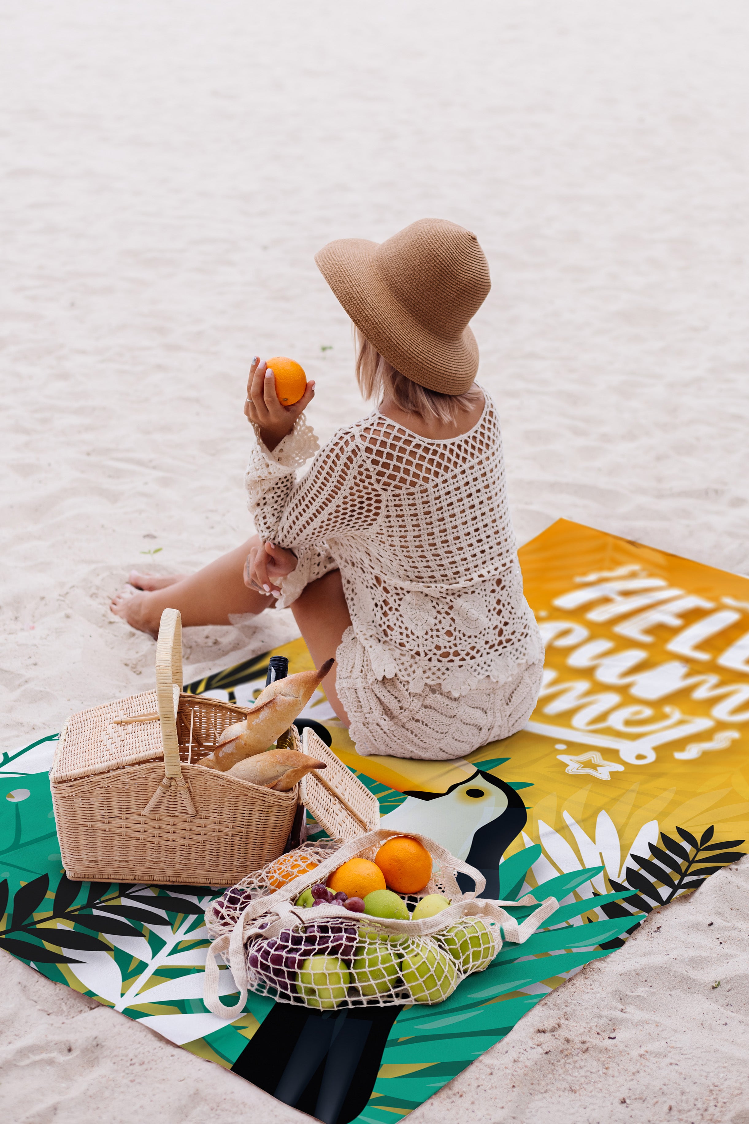 Handtuch aus Mikrofaser Hello Summer 80x150 cm
