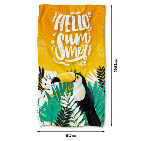Handtuch aus Mikrofaser Hello Summer 80x150 cm