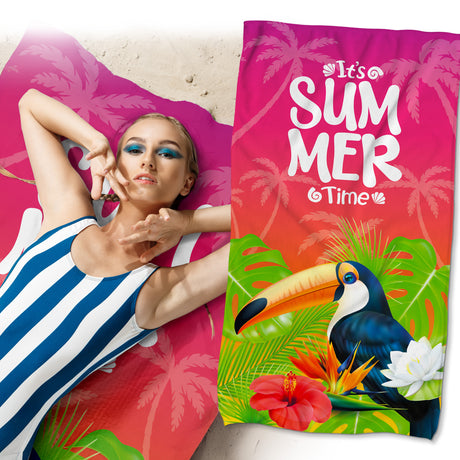 Handtuch aus Mikrofaser It's Summer Time 80x150 cm