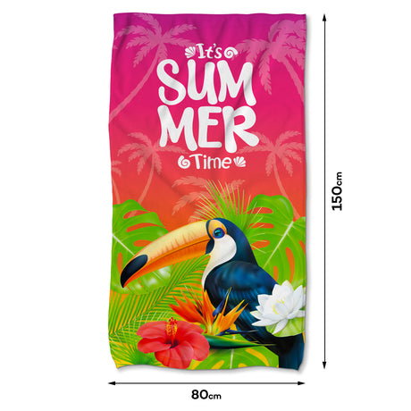 Handtuch aus Mikrofaser It's Summer Time 80x150 cm
