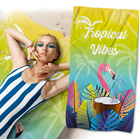 Handtuch aus Mikrofaser Tropical Vibes 80x150 cm