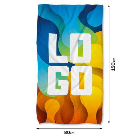 Handtuch aus Mikrofaser LOGO 80x150 cm