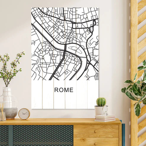 Wanddeko Holz - Rome