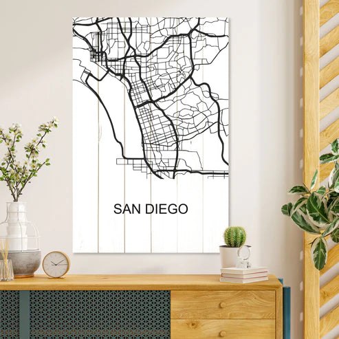 Wanddeko Holz - San Diego
