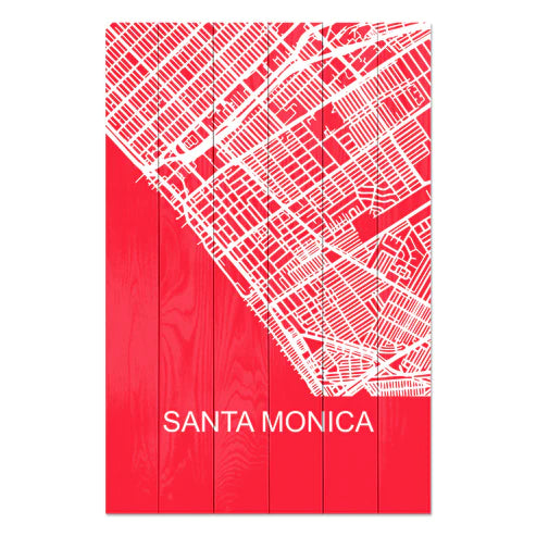 Wanddeko Holz -Santa Monica